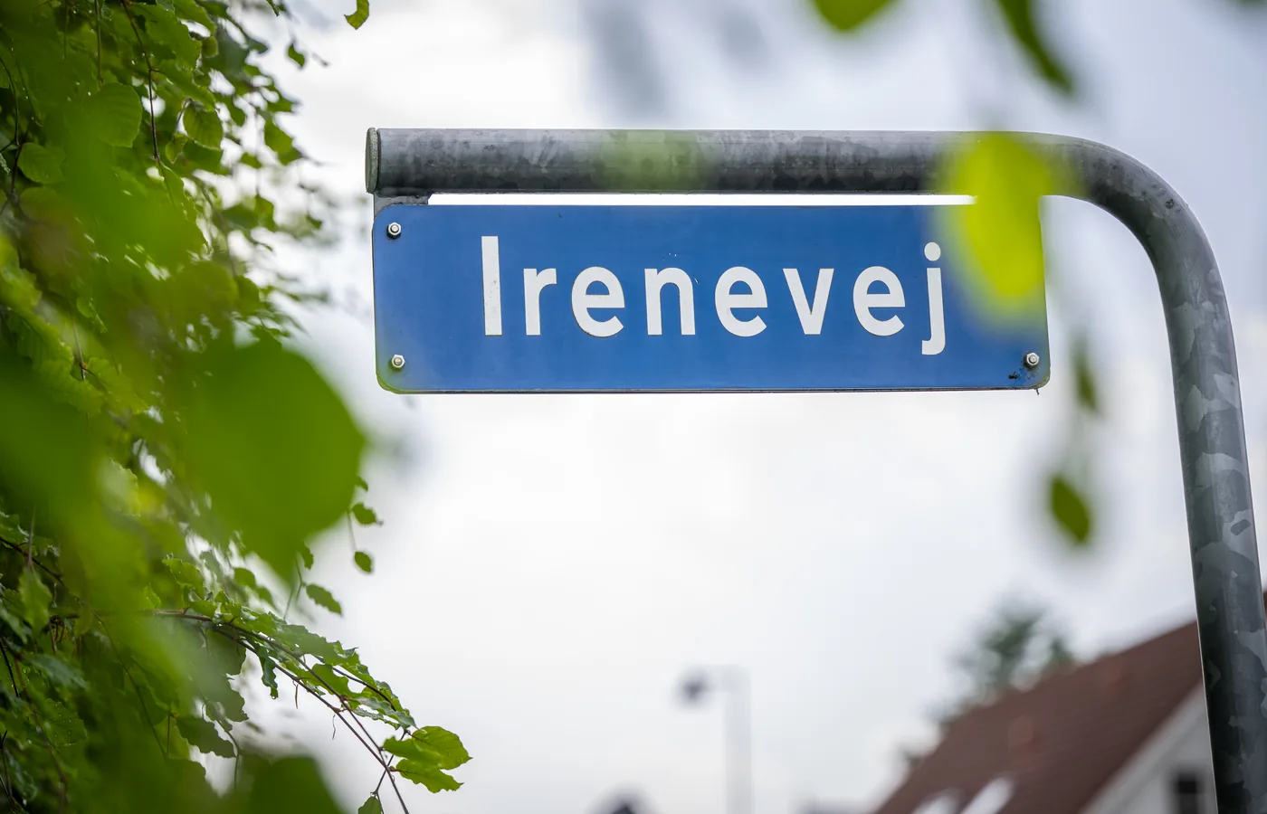 Vejskiltet på Irenevej i Odense.
